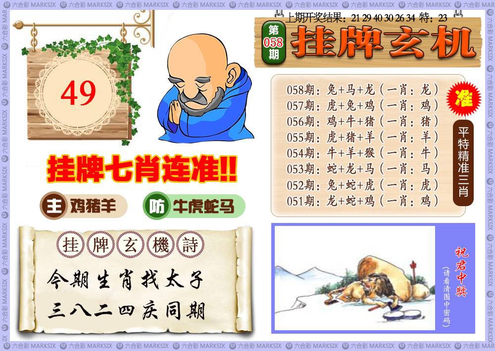 058期挂牌玄机[图]