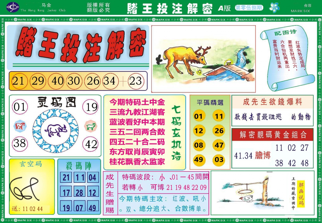 058期赌王投注解密[图]