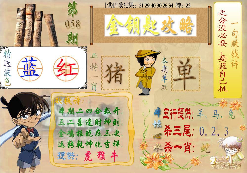 058期《金钥匙攻略》[图]