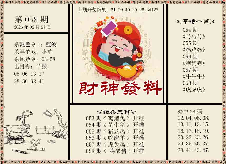 058期财神发料[图]