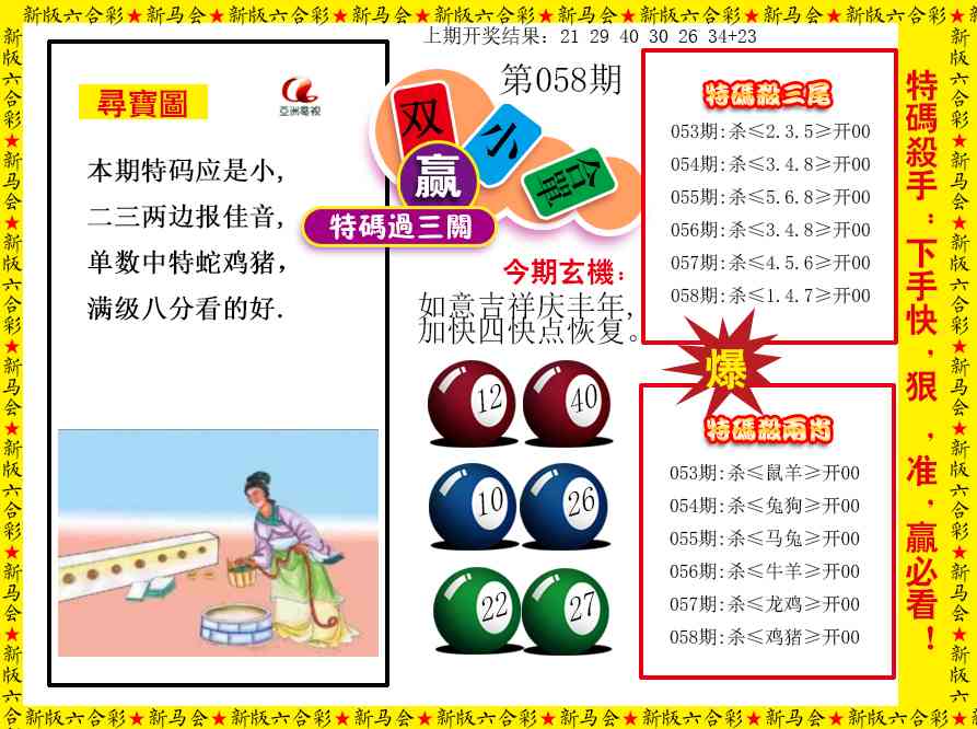 058期特码过三关[图]
