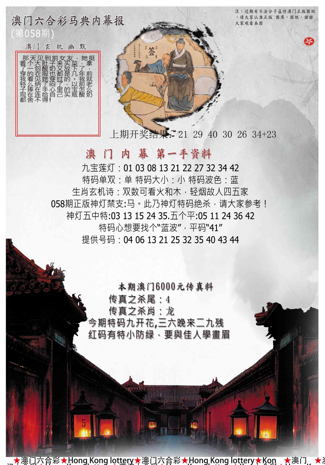 058期马经内幕报[图]