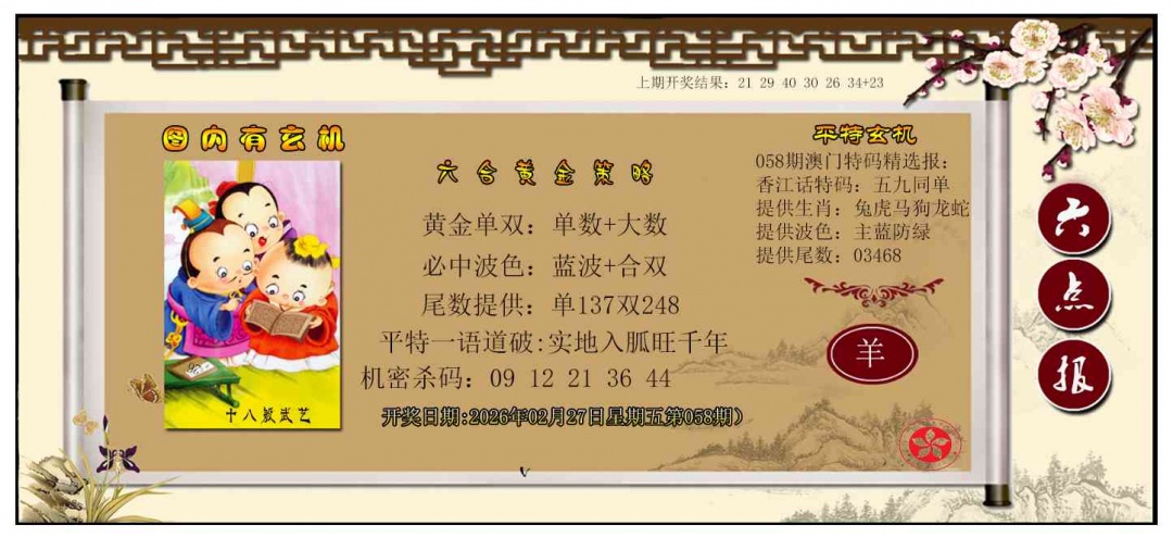 058期黄金策略[图]