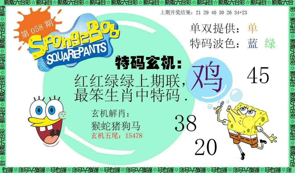 058期新特码玄机[图]