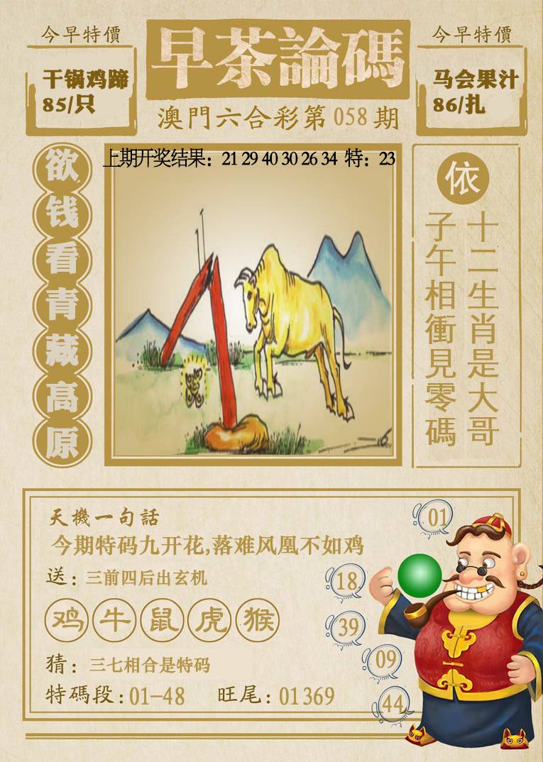 058期早茶论码[图]