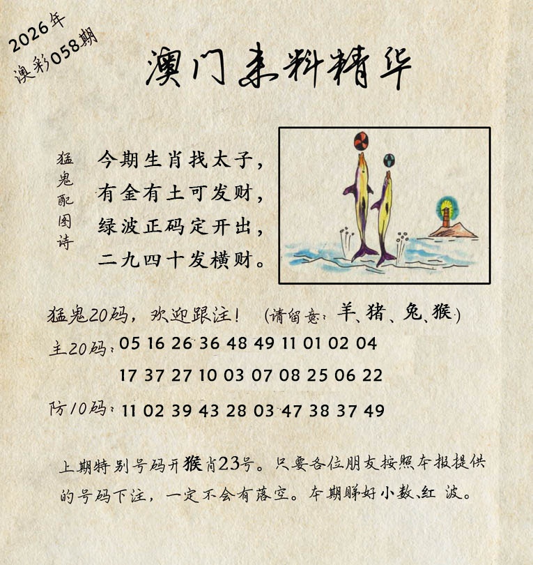058期澳门来料精华[图]