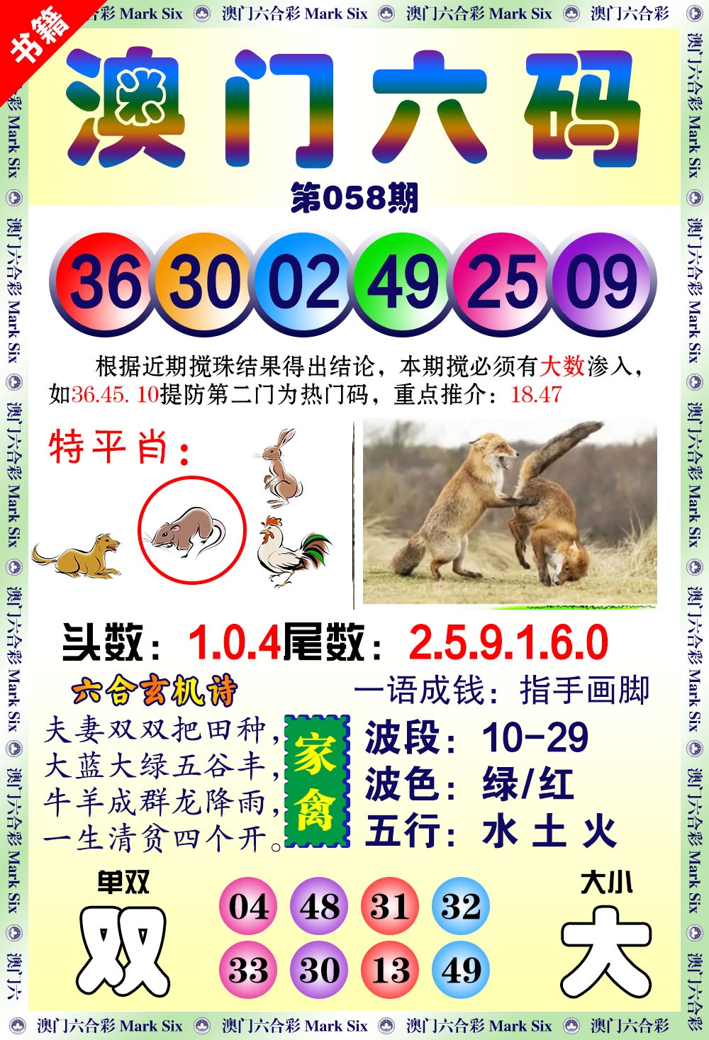 058期澳门望子成龙[图]