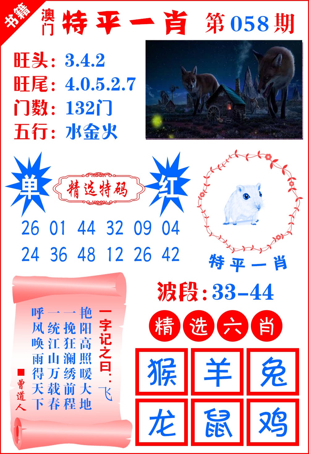 058期澳门喜气洋洋[图]