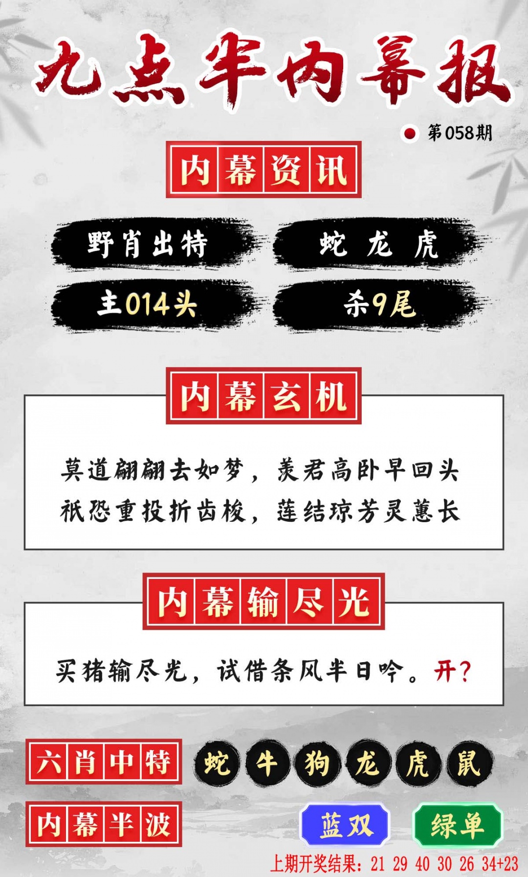 058期九点半内幕报[图]