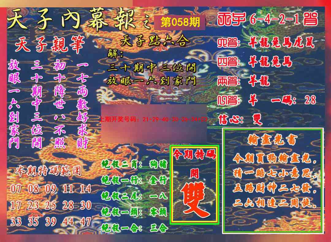 058期天子内幕报A[图]