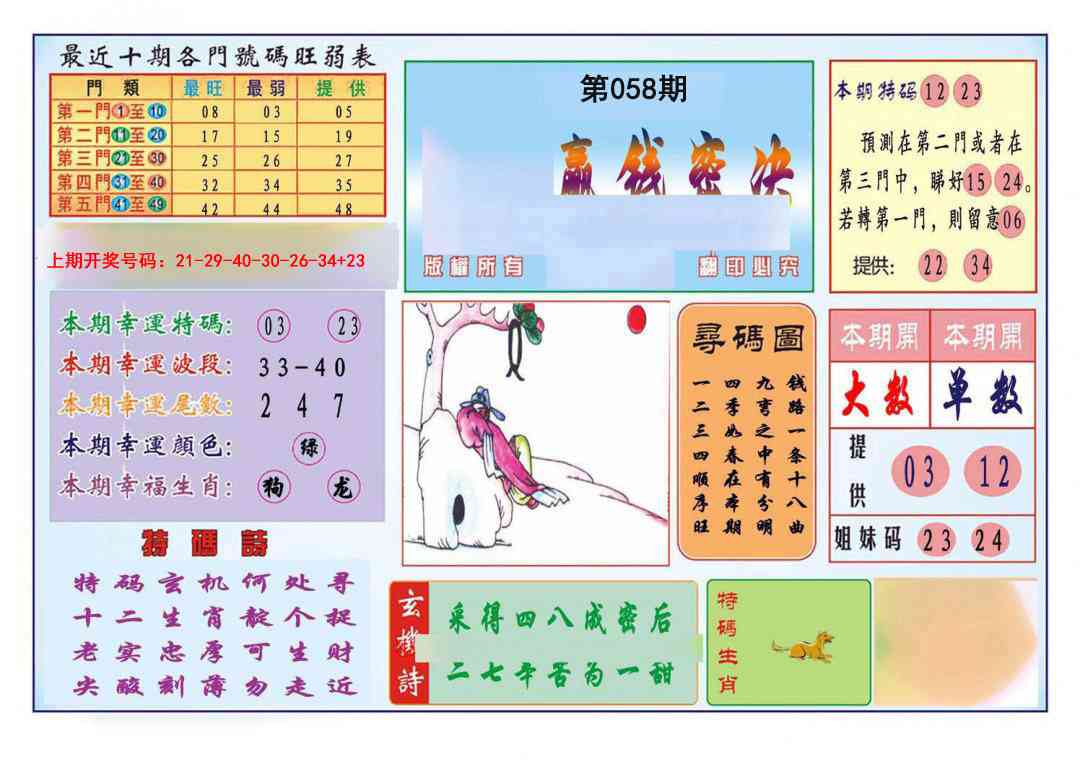 058期九龍赢钱密决(推荐)[图]