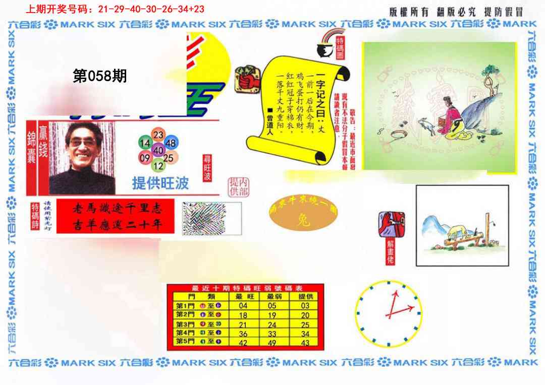 058期特码王(信封)[图]