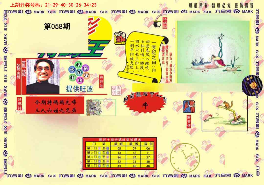 058期心水特码(信封)[图]