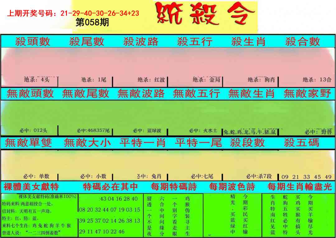 058期统杀令[图]
