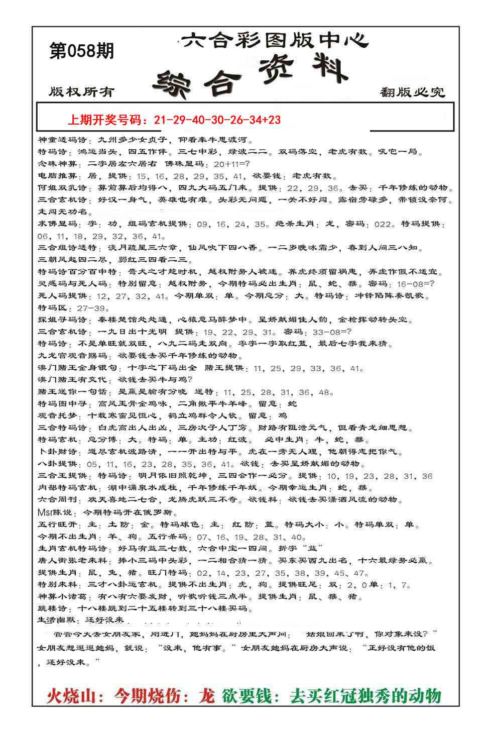 058期内部综合资料[图]