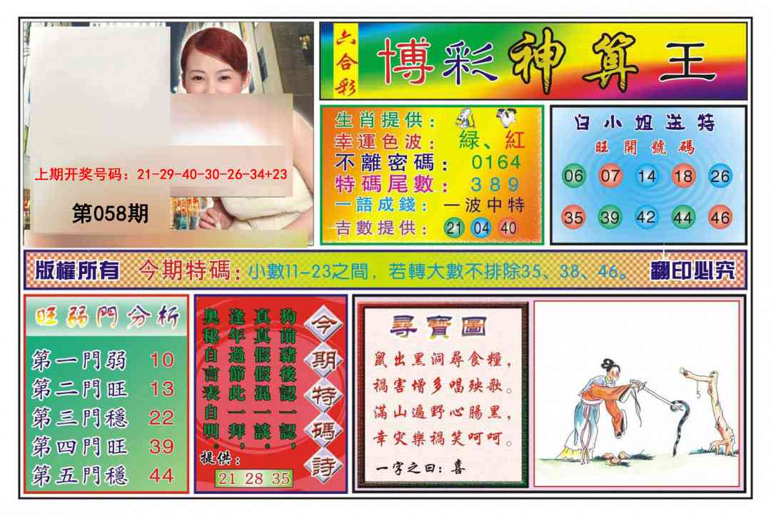 058期博彩神算王[图]
