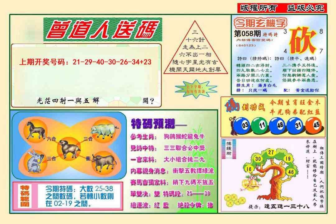 058期曾道人送特码[图]