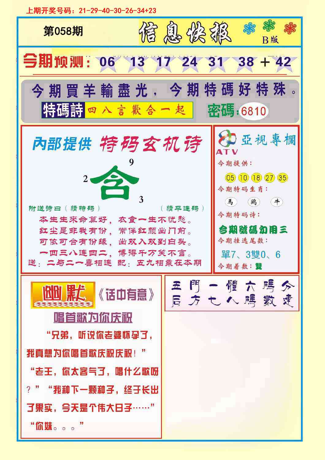 058期信息快报B[图]