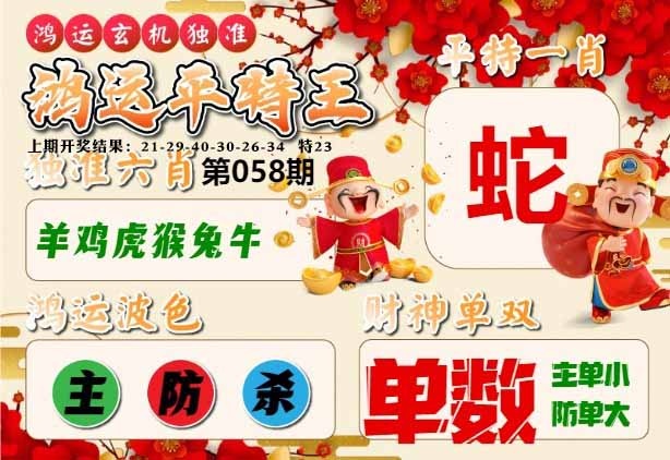 058期鸿运平特王[图]